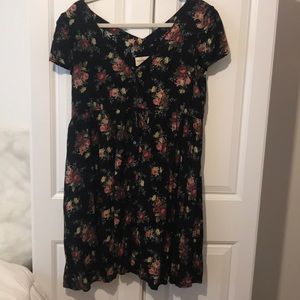 Denim supply cap sleeve floral dress